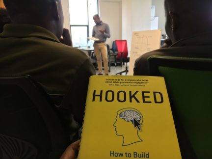 Hooked book presentation by Andrew